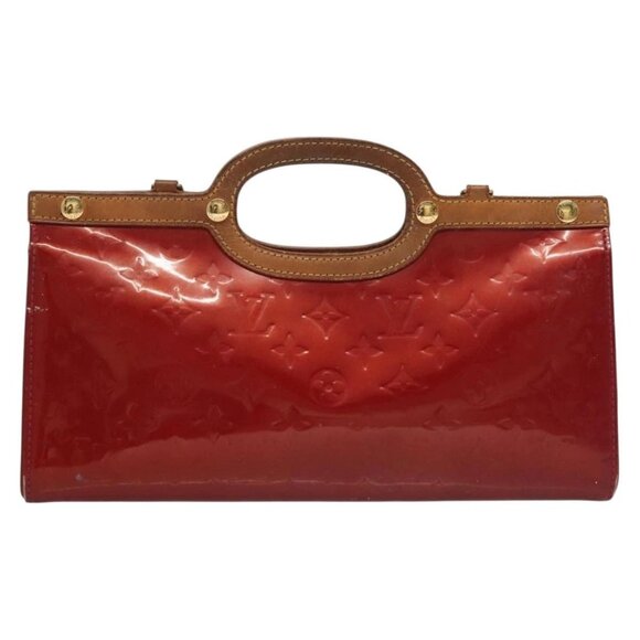 LOUIS VUITTON Vernis Roxbury Drive Hand Bag 2way Red M91987 LV Auth bs28210 - Picture 11 of 16